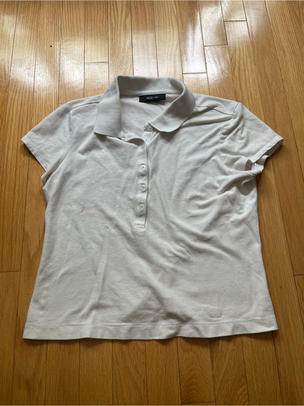White Polo Top - Classic Short Sleeve